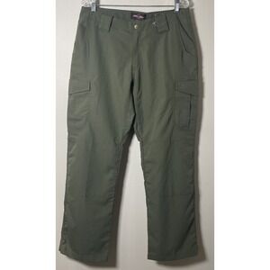 TRU-SPEC Cargo Pants Womens 10x32 Green Ripstop Tactical Workwear Pockets